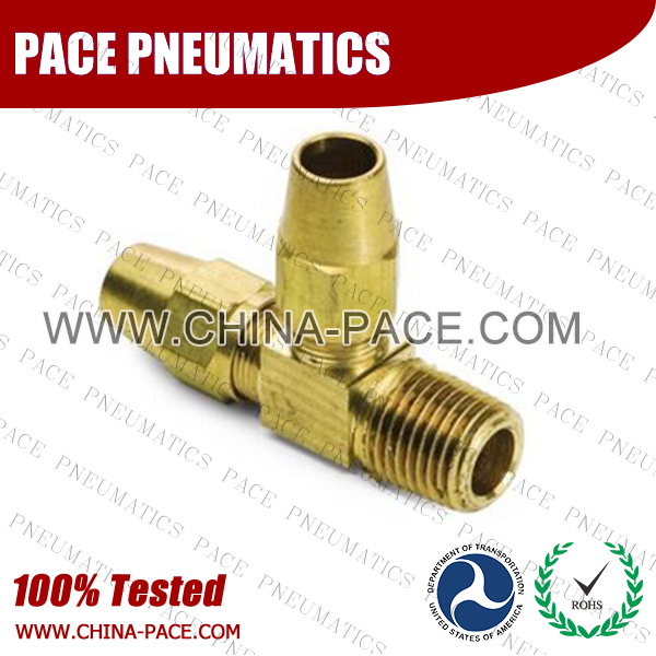 AB Series DOT air brake fittings For Copper Tubing, Male Straight, Parker Air brake compression fittings, DOT Brass Fittings, DOT Air Brake Fittings, DOT Approved Brass Air Fittings